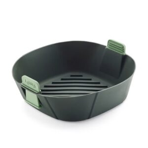Silikona trauks karstā gaisa friterim Lékué Air Fryer Basket L, 23x8.5cm, ar rokturiem