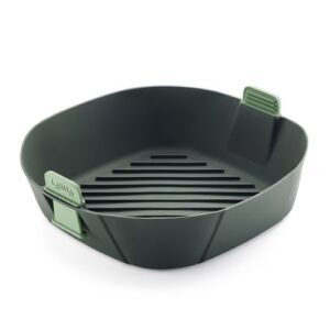 Silikona trauks karstā gaisa friterim Lékué Air Fryer Basket XL, 25.3x8.5cm, ar rokturiem