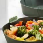 Silikona trauks karstā gaisa friterim Lékué Air Fryer Basket L, 23x8.5cm, ar rokturiem