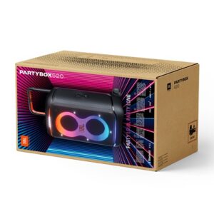Bezvadu skaļrunis JBL PartyBox 520, 400W, 40-20000Hz, 4584mAh, IPX4, Auracast™, JBL AI Sound Boost