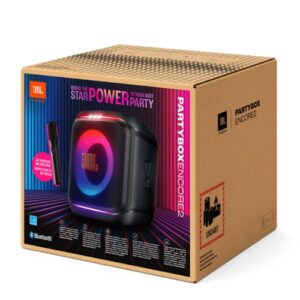 Bezvadu skaļrunis ar mikrofonu JBL PartyBox Encore 2, 100W, 40-20000Hz, 4722mAh, IPX4, Auracast™
