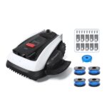 Zāles pļāvējs robots Ecovacs GOAT O1200 LiDAR PRO Care Kit, 18V, HoloScope 360 Dual-LiDAR, TruEdge Trimmer