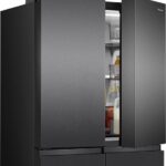 Ledusskapis ar saldētavu Hisense PureFlex Cross Door RQ5P640SSKD, 179x91cm, 647l, Total No Frost, Black Stainless