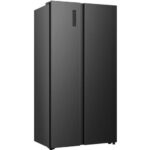 Ledusskapis ar saldētavu Hisense Side by Side RS3P558NEFE, 18.6x91cm, 544l, Total No Frost, Melns