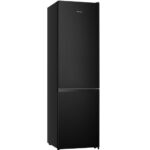 Ledusskapis ar saldētavu Hisense RB435N4BFE, 201x59.5cm, 336l, No Frost, CrispZone, Black Steel
