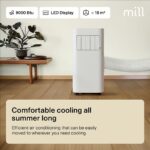 Mobilais gaisa kondicionieris Mill Air Conditioner MPAC9000, 9000BTU, 18m², 2.6kW, 51dB, ar loga montāžas komplektu