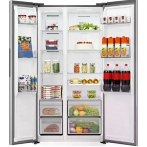 Ledusskapis ar saldētavu Hisense Hi3 Side by Side RS3P558NEIE, 178.6x91cm, 544l, Total No Frost Ledusskapis ar saldētavu Hisense Hi3 Side by Side RS3P558NEIE, 178.6x91cm, 544l, Total No Frost