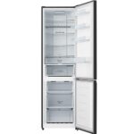 Ledusskapis ar saldētavu Hisense RB435N4BFE, 201x59.5cm, 336l, No Frost, CrispZone, Black Steel