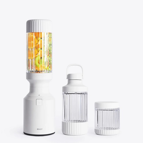 Blenderis Beast® Mighty 850 Plus Cloud White, 850W, 785ml, Tritan™, ar salmiņu Blenderis Beast® Mighty 850 Plus Cloud White, 850W, 785ml, Tritan™, ar salmiņu