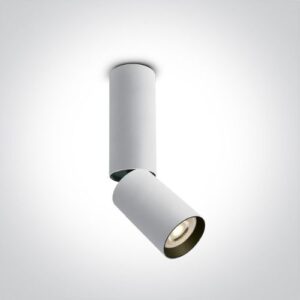 Griestu gaismeklis One Light Decorative Directional Spots GU10, 13.5+10cm, Alu, Balts