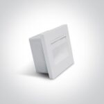LED sienas gaismeklis One Light Indoor Square Wall Recessed, 1.5W, 94mm, 100lm, 3000K, IP20