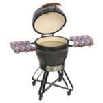 Keramiskais grils TunaBone Kamado Pro 22″ M, 56cm, Dark Gray