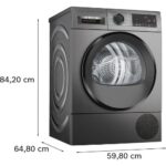 Veļas žāvētājs siltumsūkņa Bosch Serie 6 WQG245DXSN, 9kgAuto Dry, Half Load, Pelēks