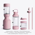Blenderis Beast® Mighty 850 Plus Lilac, 850W, 785ml, Tritan™, ar salmiņu