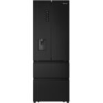 Ledusskapis ar saldētavu Hisense French Door SkyLine Black RF5S454GMFE, 200x70cm, NoFrost