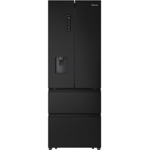 Ledusskapis ar saldētavu Hisense French Door SkyLine Black RF5S454GMFE, 200x70cm, NoFrost
