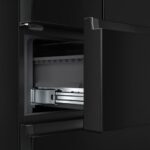 Ledusskapis ar saldētavu Hisense French Door SkyLine Black RF5S454GMFE, 200x70cm, NoFrost