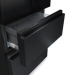 Ledusskapis ar saldētavu Hisense French Door SkyLine Black RF5S454GMFE, 200x70cm, NoFrost