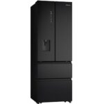 Ledusskapis ar saldētavu Hisense French Door SkyLine Black RF5S454GMFE, 200x70cm, NoFrost