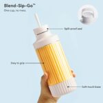 Blenderis Beast® Mighty 850 Plus Cloud White, 850W, 785ml, Tritan™, ar salmiņu Blenderis Beast® Mighty 850 Plus Cloud White, 850W, 785ml, Tritan™, ar salmiņu