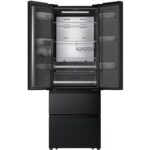 Ledusskapis ar saldētavu Hisense French Door SkyLine Black RF5S454GMFE, 200x70cm, NoFrost