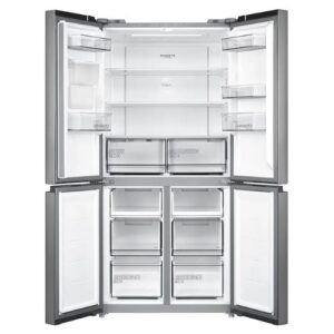 Ledusskapis ar saldētavu Midea Cross Door MDRM632FGD46W, 177.5x83.3cm, NoFrost, Platinum Fresh Ledusskapis ar saldētavu Midea Cross Door MDRM632FGD46W, 177.5x83.3cm, NoFrost, Platinum Fresh