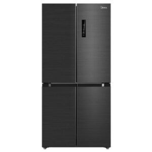 Ledusskapis ar saldētavu Midea Cross Door MDRF632FIE45, 177.5x83.3cm, NoFrost, Platinum Fresh, Dark Inox