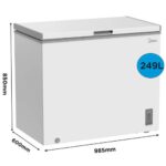 Horizontālā saldētava Midea Chest Freezer MDRC345FZE01, 98.5cm, 249l, 41 dB(A), LED, Fast Freeze Horizontālā saldētava Midea Chest Freezer MDRC345FZE01, 98.5cm, 249l, 41 dB(A), LED, Fast Freeze