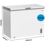 Horizontālā saldētava Midea Chest Freezer MDRC411FZE01, 106.5cm, 293l, 41 dB(A), LED, Fast Freeze Horizontālā saldētava Midea Chest Freezer MDRC411FZE01, 106.5cm, 293l, 41 dB(A), LED, Fast Freeze