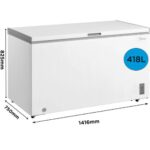 Horizontālā saldētava Midea Chest Freezer MDRC564FZE01, 141.6cm, 418l, 41 dB(A), LED, Fast Freeze Horizontālā saldētava Midea Chest Freezer MDRC564FZE01, 141.6cm, 418l, 41 dB(A), LED, Fast Freeze