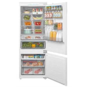 Iebūvējams ledusskapis ar saldētavu Midea MDRE554FGD01D, 195.3x69cm, NoFrost, 298l, Inverter