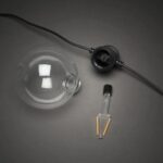 LED āra virtene Konstsmide Clear Globe, 4.5m 10LED, DIM, IP44 LED āra virtene Konstsmide Clear Globe, 4.5m 10LED, DIM, IP44