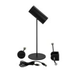 LED galda lampa uzlādējama Konstsmide Multi USB, 30cm, 100lm DIM, 2200/3000K, IP54, Black