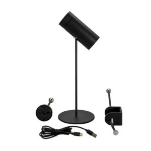 LED galda lampa uzlādējama Konstsmide Multi USB, 30cm, 100lm DIM, 2200/3000K, IP54, Black