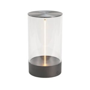 LED galda lampa uzlādējama Konstsmide Edison M, 23cm, 100lm DIM, 2700K, IP54, Anthracite