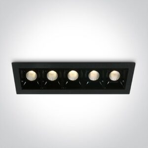 Iebūvējams LED gaismeklis One Light Mini Shop Square Boxes Aluminium, 146mm, 10W, 800lm, 3000K, IP20