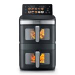 Karstā gaisa friteris CASO AirFry DuoTower Double, 2800W, 2x6.2l, 10prog., PFAS‐free