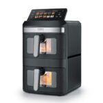 Karstā gaisa friteris CASO AirFry DuoTower Double, 2800W, 2x6.2l, 10prog., PFAS‐free Karstā gaisa friteris CASO AirFry DuoTower Double, 2800W, 2x6.2l, 10prog., PFAS‐free