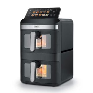 Karstā gaisa friteris CASO AirFry DuoTower Double, 2800W, 2x6.2l, 10prog., PFAS‐free