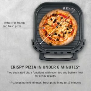 Karstā gaisa friteris CASO AirFry&PizzaChef, 2850W, 6l, 11prog., PFAS‐free, 30cm Ø Picai Karstā gaisa friteris CASO AirFry&PizzaChef, 2850W, 6l, 11prog., PFAS‐free, 30cm Ø Picai