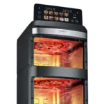Karstā gaisa friteris CASO AirFry DuoTower Double, 2800W, 2x6.2l, 10prog., PFAS‐free Karstā gaisa friteris CASO AirFry DuoTower Double, 2800W, 2x6.2l, 10prog., PFAS‐free