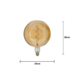 Dekoratīvā LED spuldze Star Trading Industrial Vintage, E27, G200, 130lm DIM, 2100K, IP20