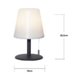 Uzlādējama LED galda lampa Star Trading Kreta, 27cm, 1x18650Li-Ion, IP44