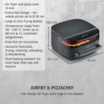 Karstā gaisa friteris CASO AirFry&PizzaChef, 2850W, 6l, 11prog., PFAS‐free, 30cm Ø Picai Karstā gaisa friteris CASO AirFry&PizzaChef, 2850W, 6l, 11prog., PFAS‐free, 30cm Ø Picai
