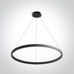 LED griestu gaismeklis One Light LED Pendant Rings 63156/B/W, 80cm, 50W, 4000lm, 3000K, IP20 LED griestu gaismeklis One Light LED Pendant Rings 63156/B/W, 80cm, 50W, 4000lm, 3000K, IP20