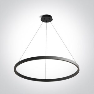 LED griestu gaismeklis One Light LED Pendant Rings 63156/B/W, 80cm, 50W, 4000lm, 3000K, IP20