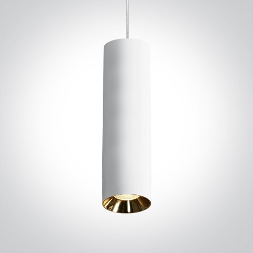 Piekarams griestu gaismeklis One Light Cylinder Pendants 63105MA/W, 40x7.5cm, GU10, Bez reflektora Piekarams griestu gaismeklis One Light Cylinder Pendants 63105MA/W, 40x7.5cm, GU10, Bez reflektora
