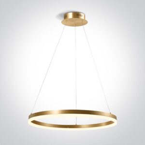 LED griestu gaismeklis One Light LED Pendant Rings 63144A/BS/W, 60cm, 40W, 4350lm, 3000K, IP20, Brass