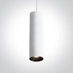 Piekarams griestu gaismeklis One Light Cylinder Pendants 63105MA/W, 40x7.5cm, GU10, Bez reflektora Piekarams griestu gaismeklis One Light Cylinder Pendants 63105MA/W, 40x7.5cm, GU10, Bez reflektora