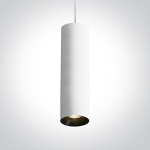 Piekarams griestu gaismeklis One Light Cylinder Pendants 63105MA/W, 40x7.5cm, GU10, Bez reflektora Piekarams griestu gaismeklis One Light Cylinder Pendants 63105MA/W, 40x7.5cm, GU10, Bez reflektora